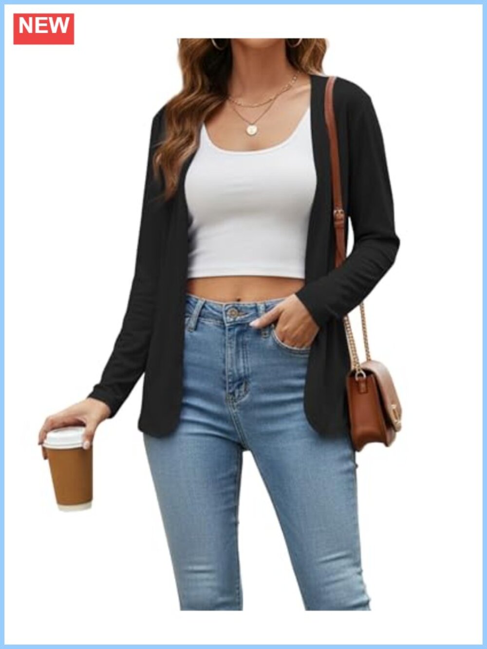 Lightweight Open Front Long Sleeve Cardigan for Women Thin Layering Summer